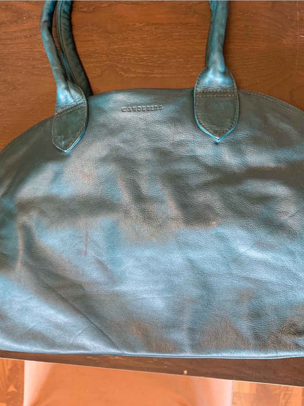Wanderers The Banff Teal Leather Women's Hand Bag - Picture 8 of 16